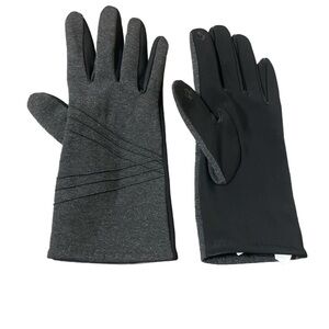 Women’s Heather grey Elegant Gray Gloves winter
